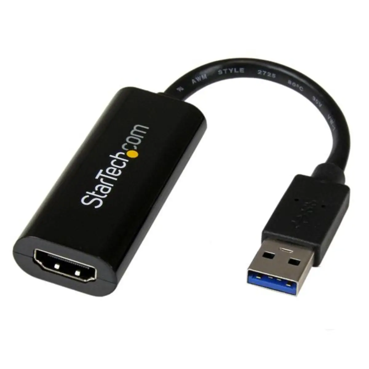 StarTech Slim USB 3.0 to HDMI adaptor black