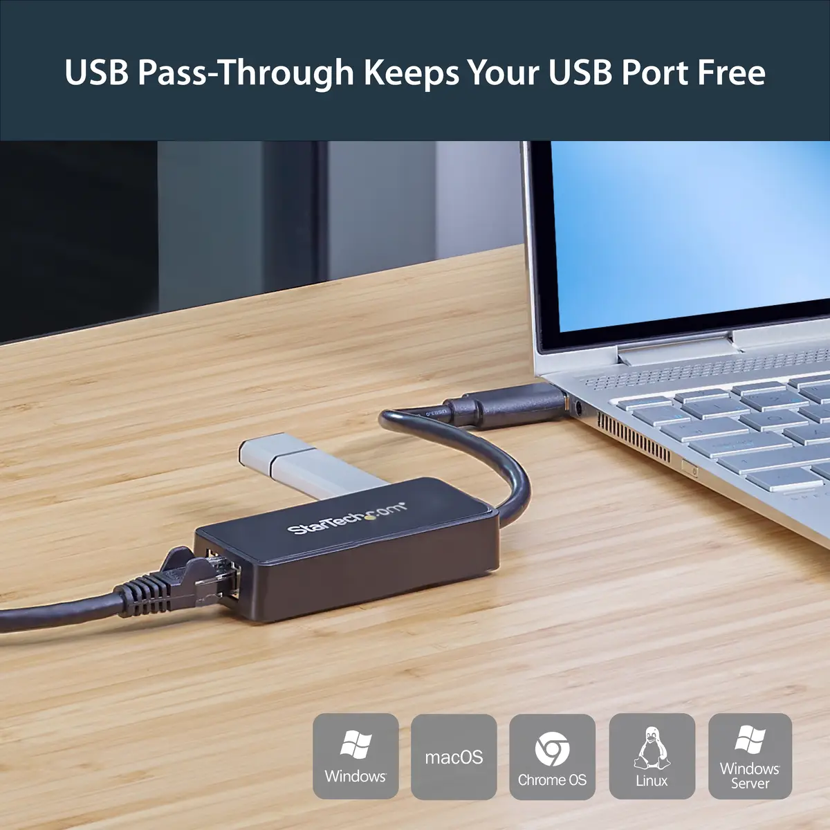 USB 3.0 auf Gigabit Ethernet Adapter Schwarz