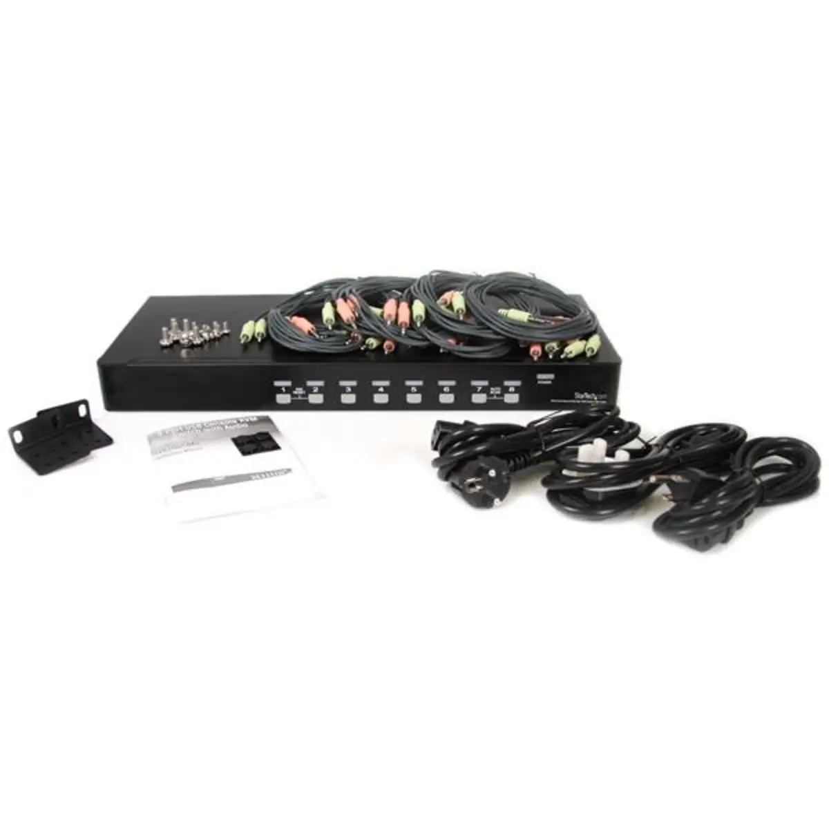 8 Port KVM Switch Rackmount USB/VGA mit Audio