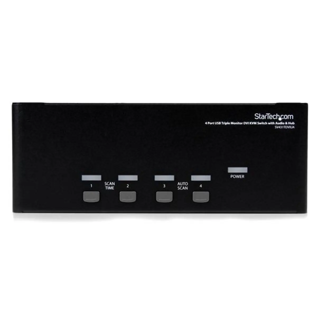 StarTech Triple-Head-Computer DVI/USB KVM Switch with Audio and USB 2.0 Hub 4 Port