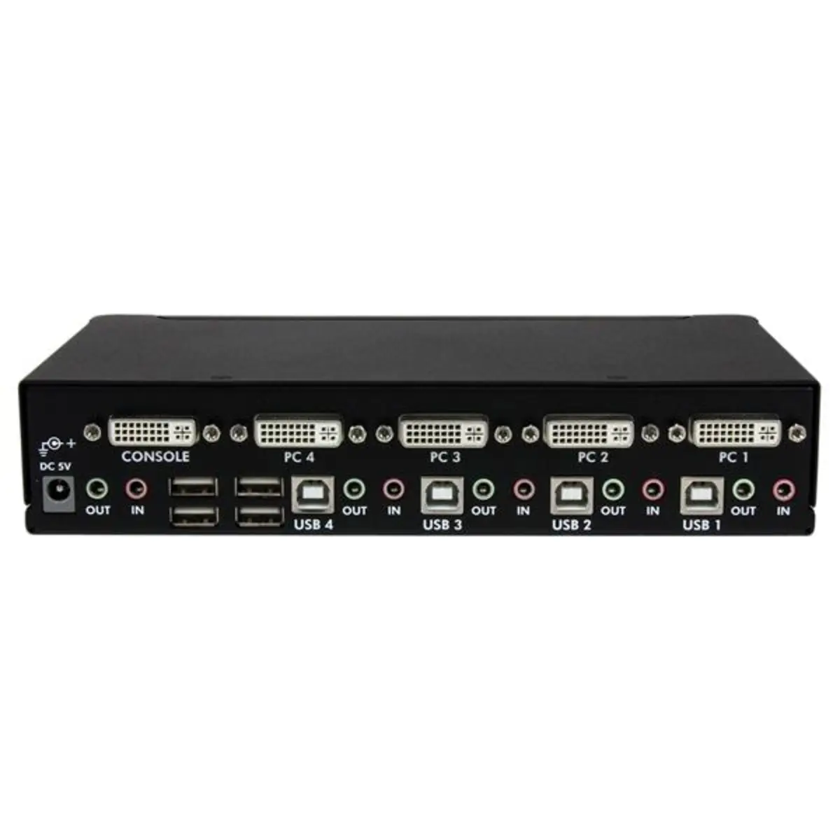Dual Link DVI/USB KVM Switch mit Audio 4 Port
