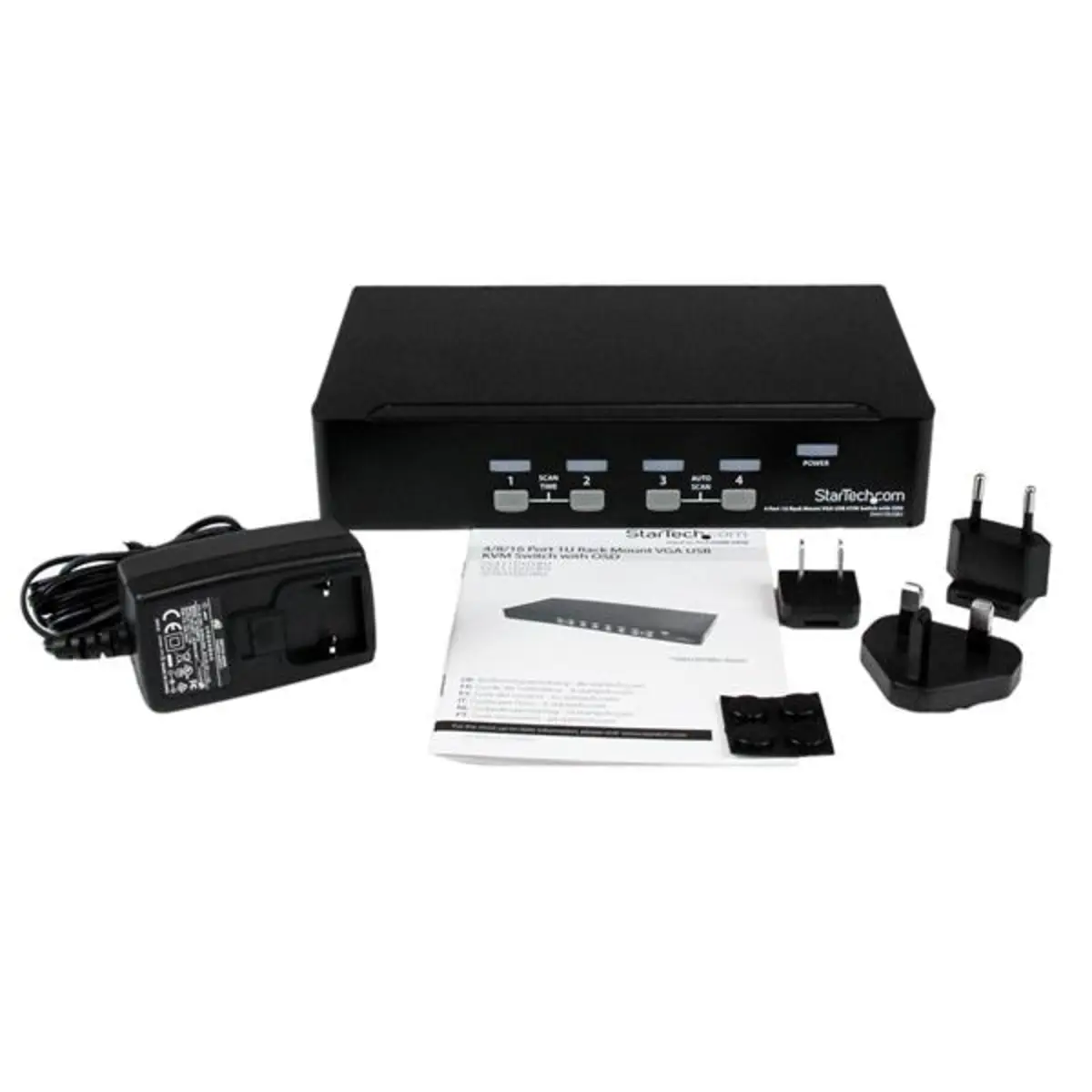 4 Port KVM Umschalter VGA/USB mit OSD