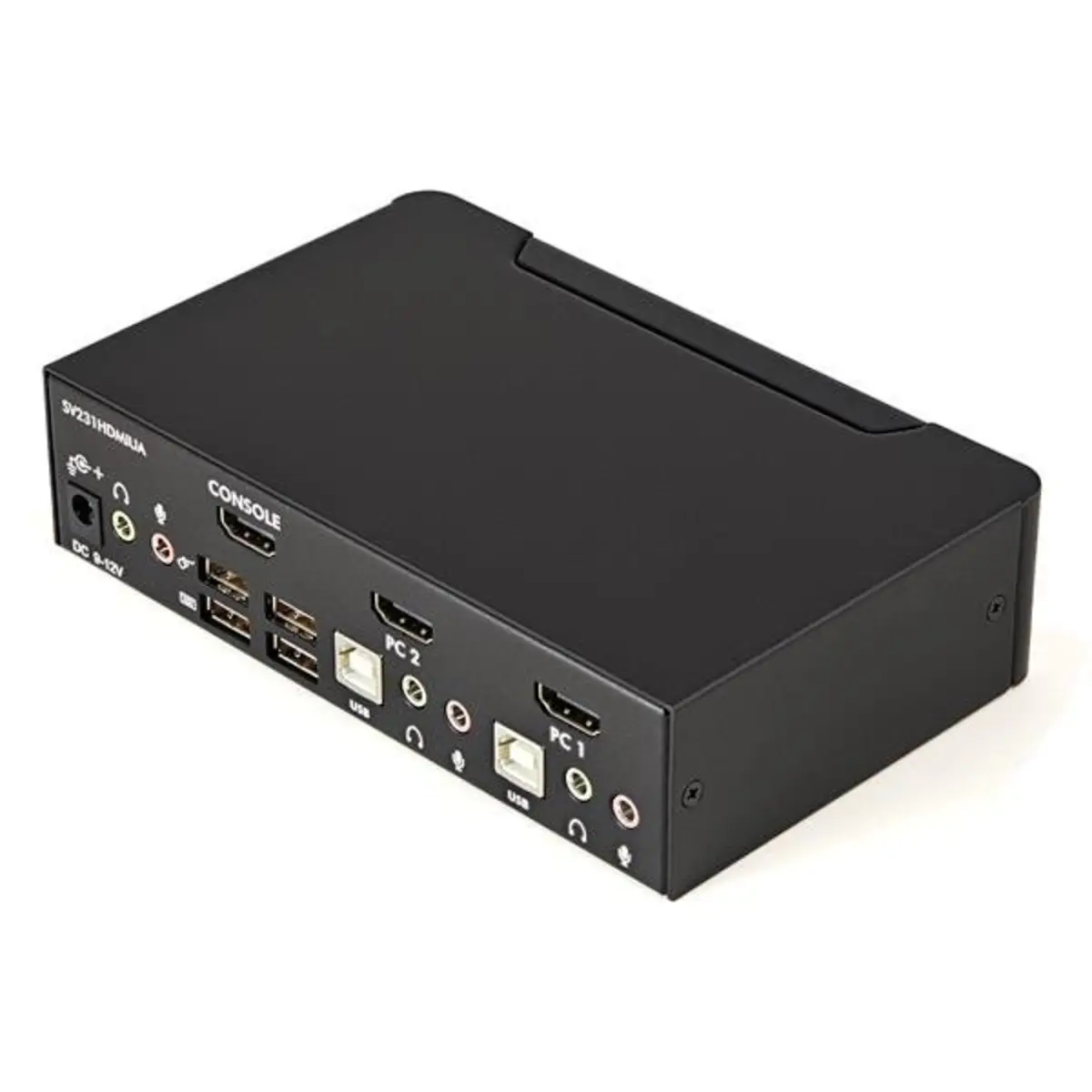 2 Port KVM Switch USB HDMI Schwarz