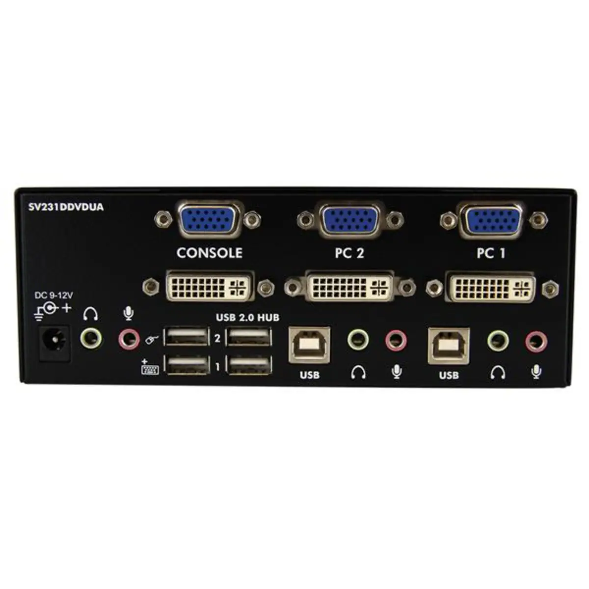 StarTech DVI/VGA Dual-Monitor KVM-Switch USB with Audio and USB 2.0 Hub 2 Port