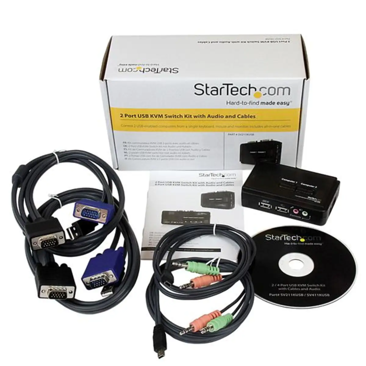 StarTech USB KVM Switch with Audio 2 Port