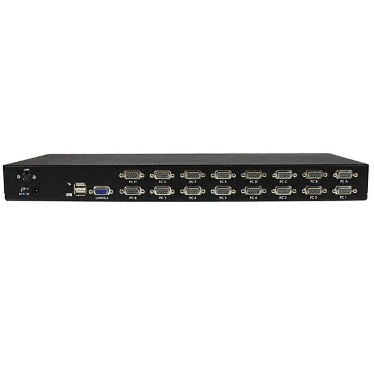 16 Port 1HE USB VGA KVM Switch mit OSD zur Rack-Montage