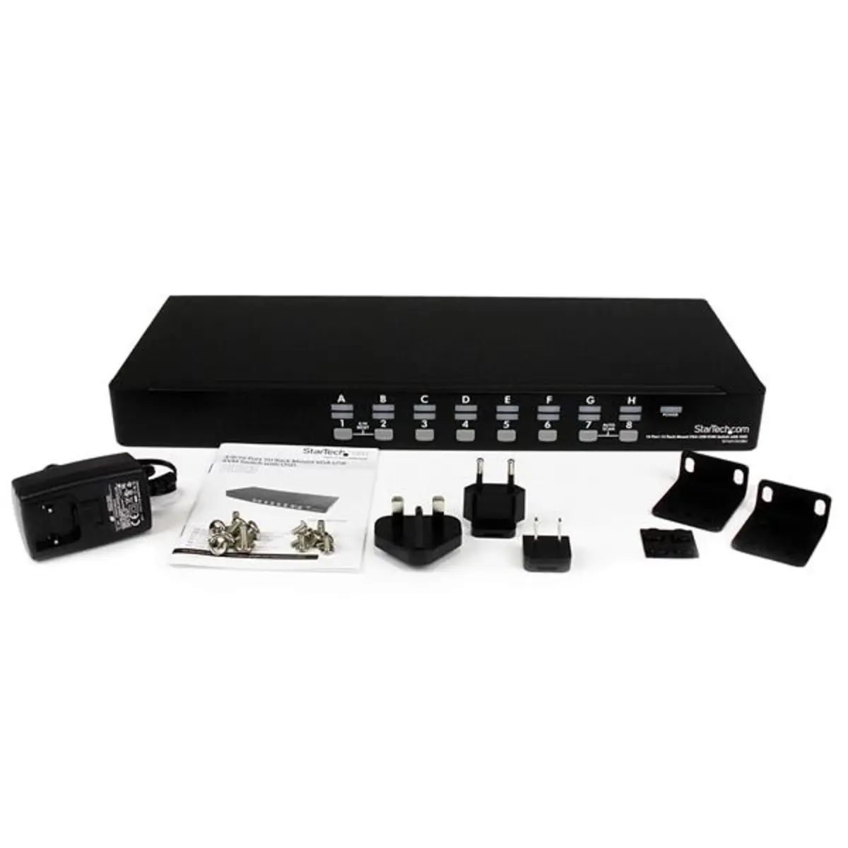 16 Port 1HE USB VGA KVM Switch mit OSD zur Rack-Montage