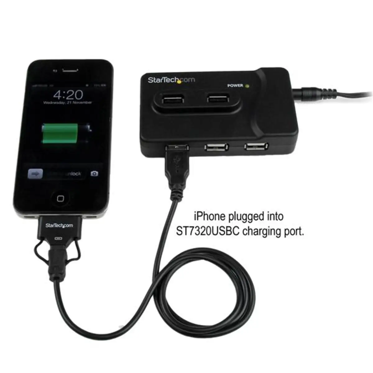StarTech 6-Port USB Hub 2x USB3.0/2xUSB 3.0 black