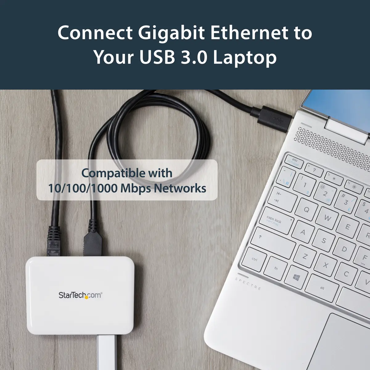 3 Port USB 3.0 Hub mit Gigabit Ethernet