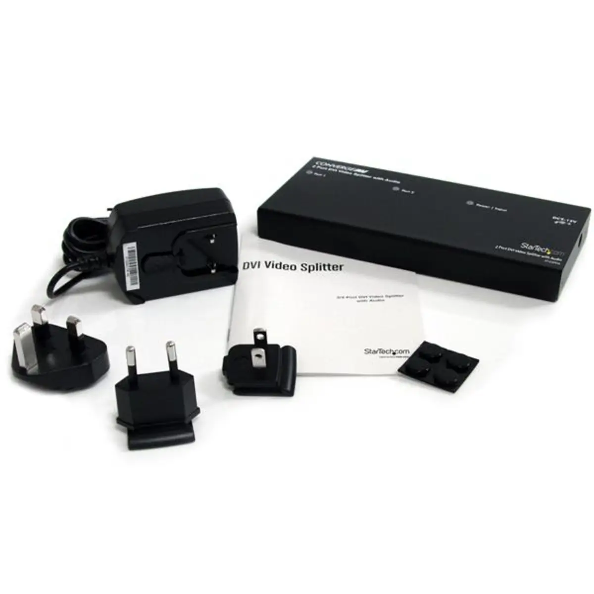 2 Port DVI Video Splitter mit Audio