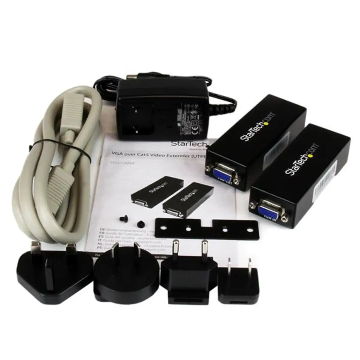 VGA Extender über Cat5 Schwarz