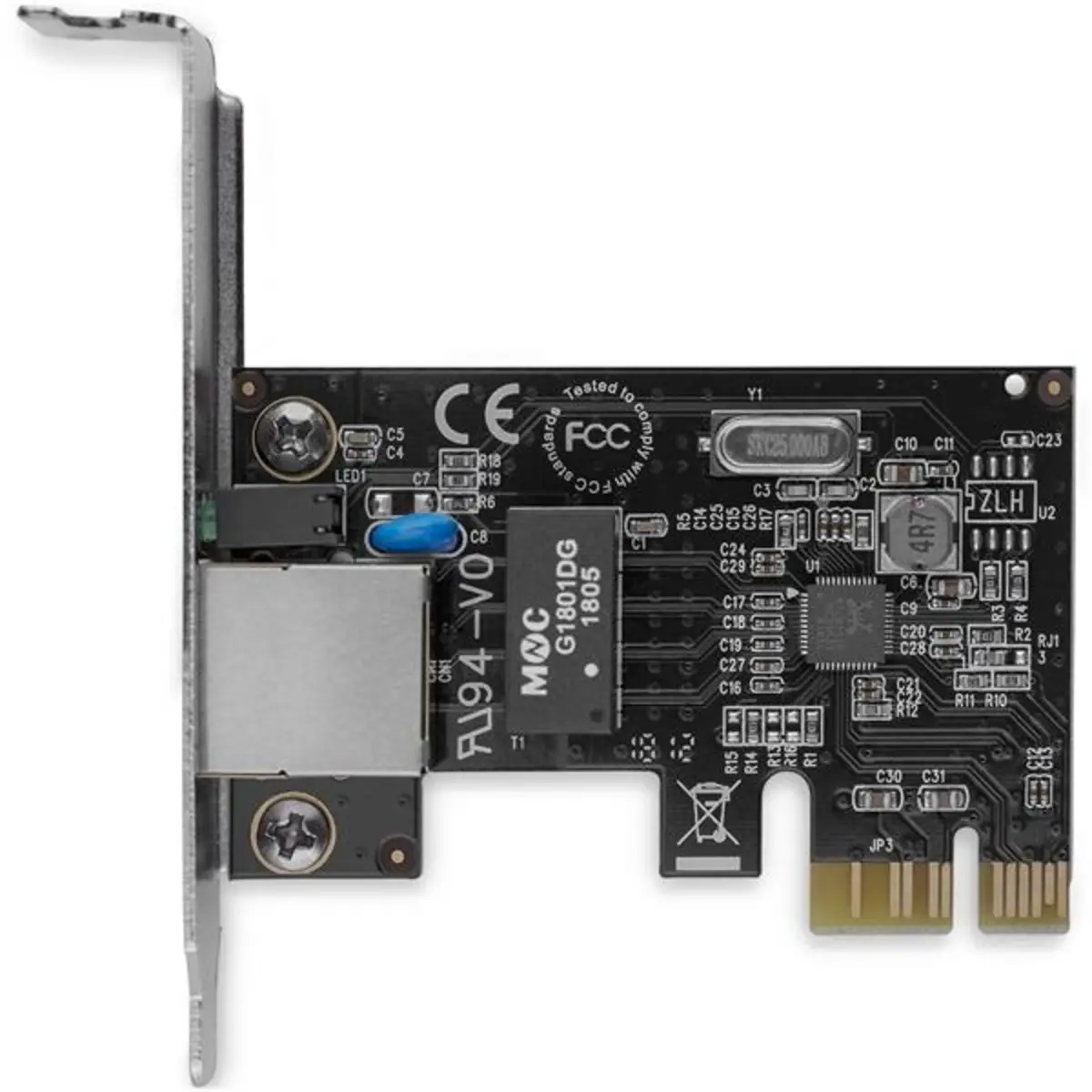 PCI-Express Netzwerkkarte Gigabit Ethernet 1 Port Low Profile