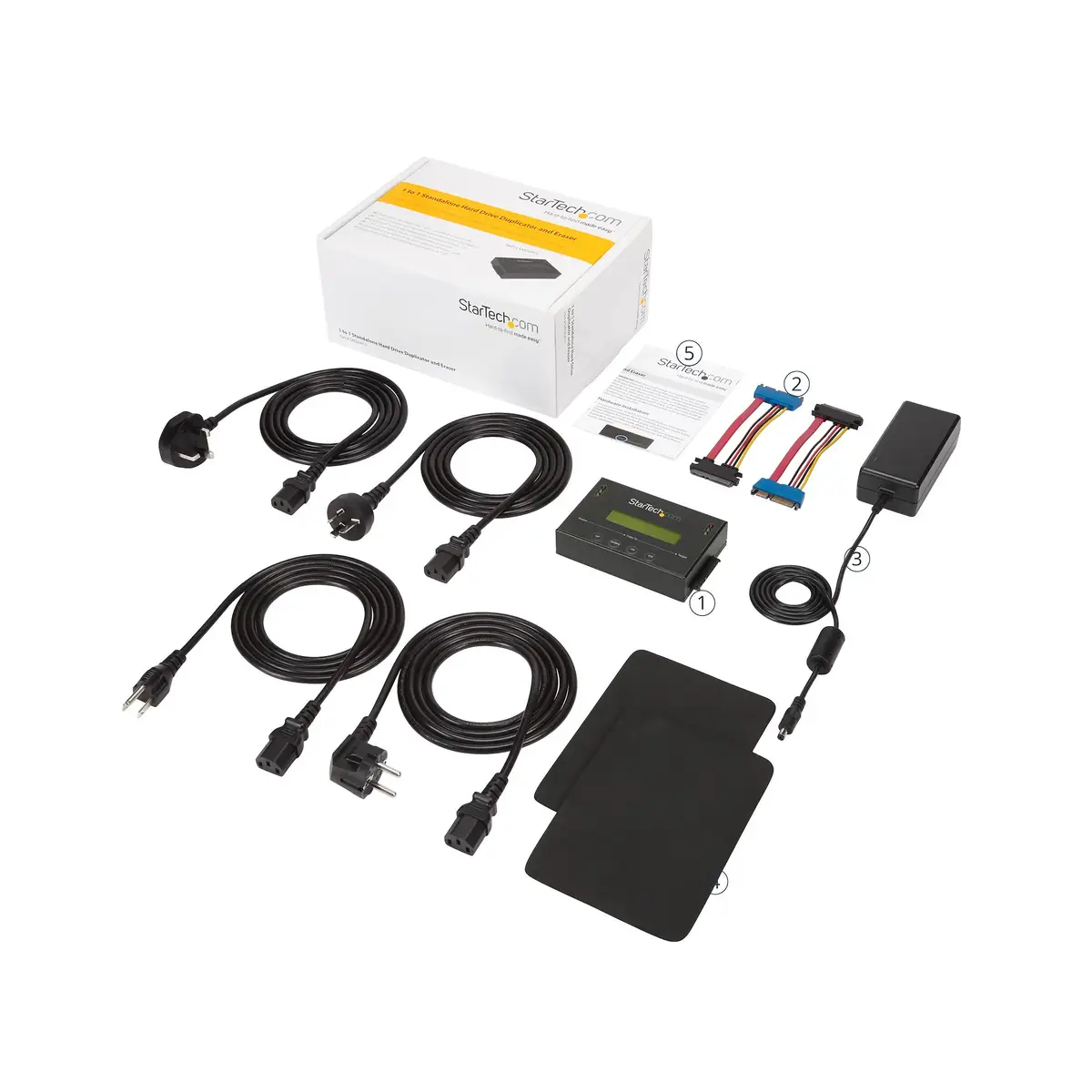 2,5"/3,5" SATA/SSD Festplatten Duplikator/Eraser Schwarz