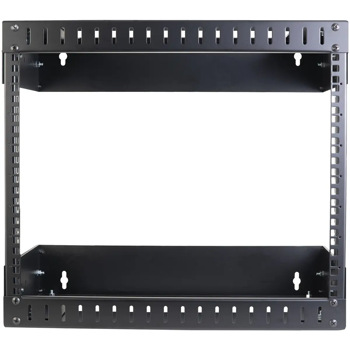 8HE 19 Open Frame Geräte Rack Wandmontagefähig Tiefenverstellbar