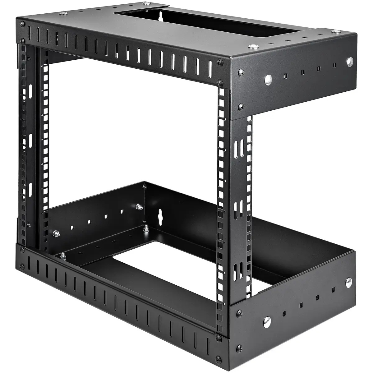 8HE 19 Open Frame Geräte Rack Wandmontagefähig Tiefenverstellbar
