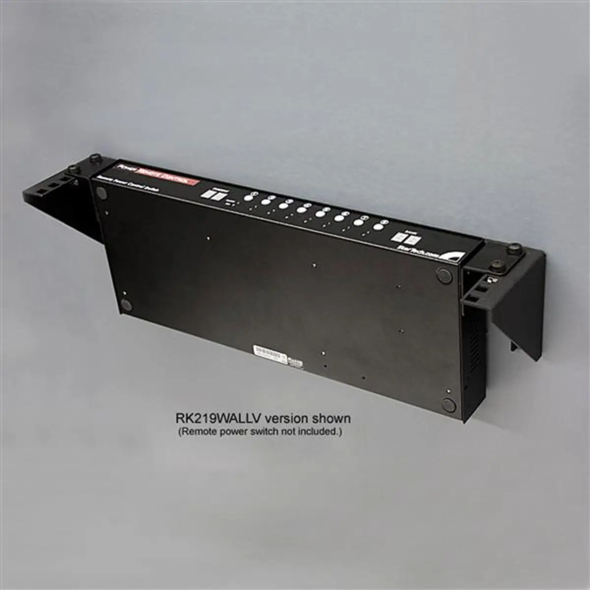 19" 4HE vertikales Wandmontage Rack schwarz
