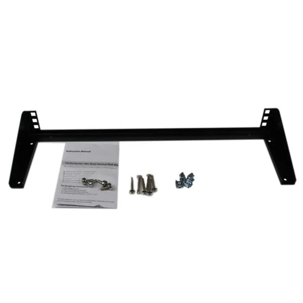 1HE 19" vertikales Wandmontage Rack aus Stahl