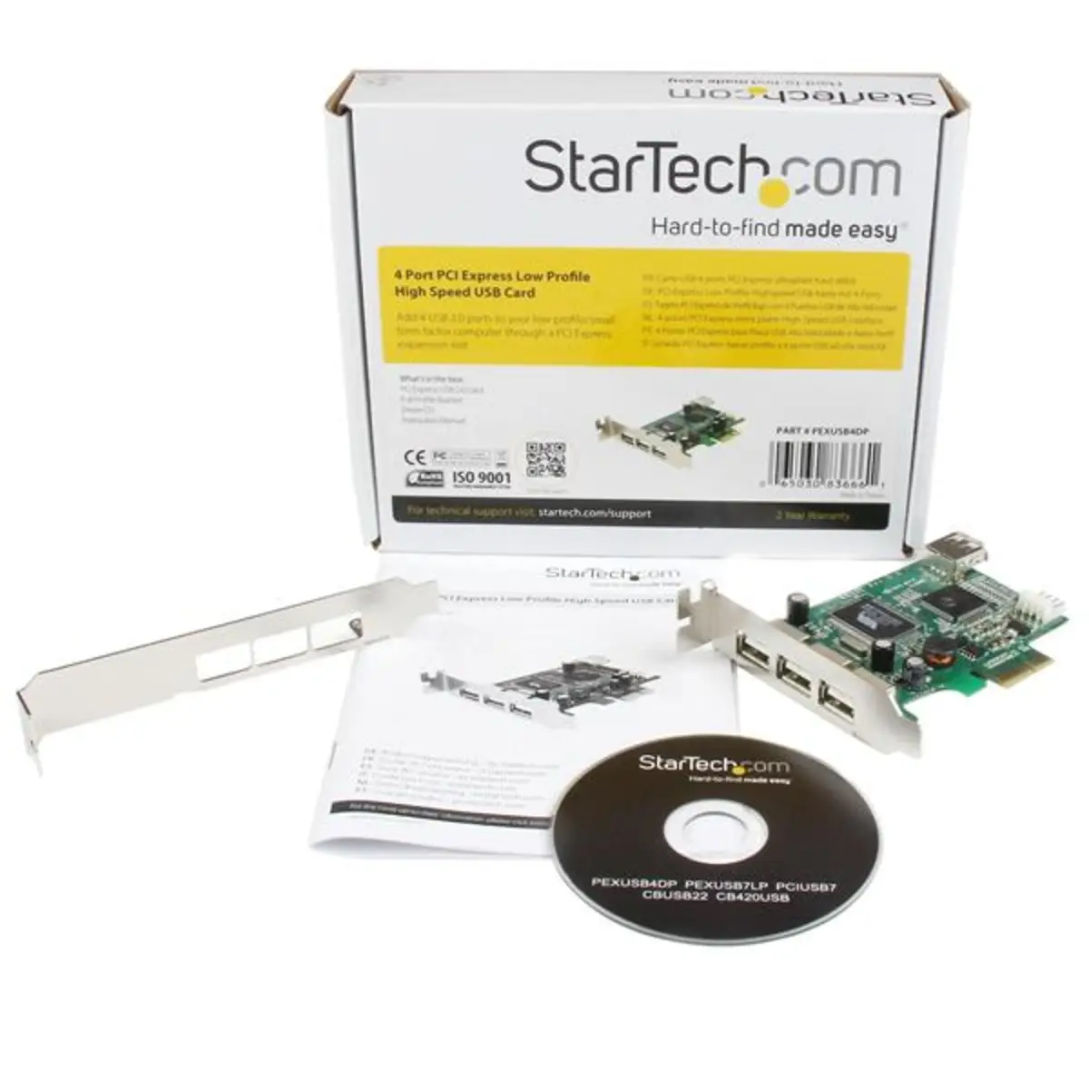 StarTech PCI-Express Card USB 2.0 4 Port