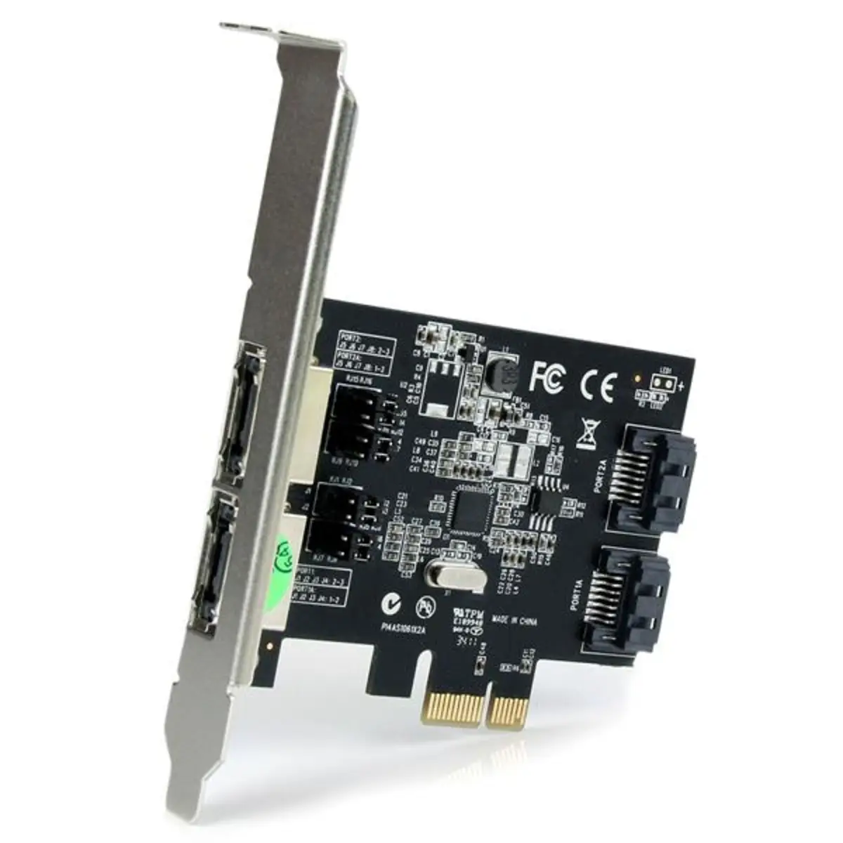 2-Port SATA III PCIe Schnittstellenkarte