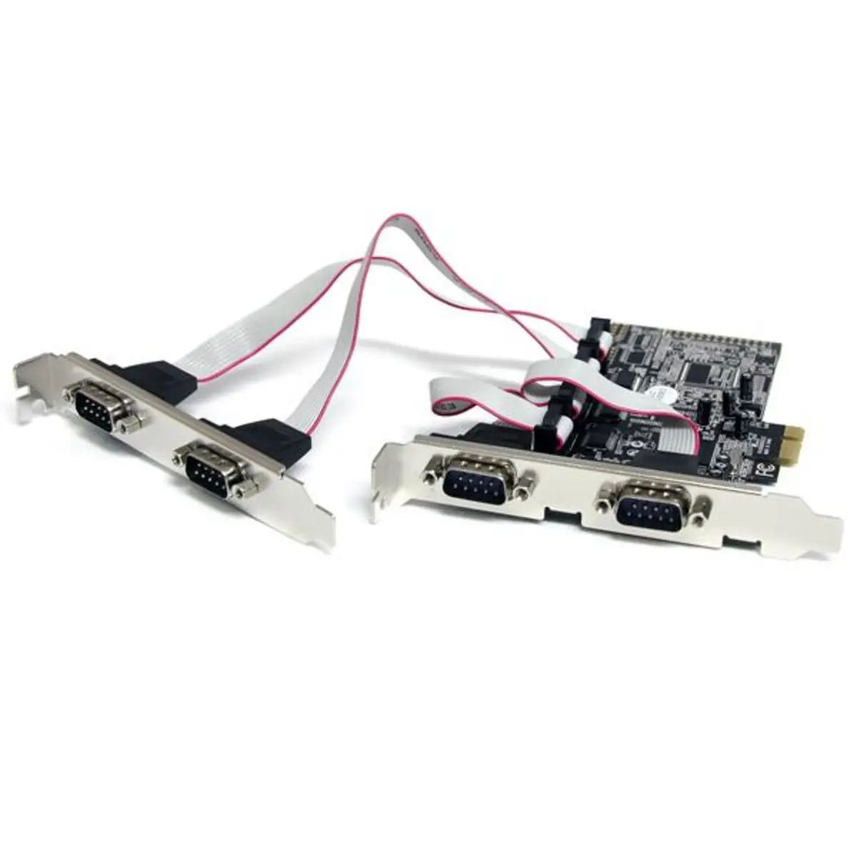 4-Port Seriell RS232 PCIe Schnittstellenkarte mit 16550 UART