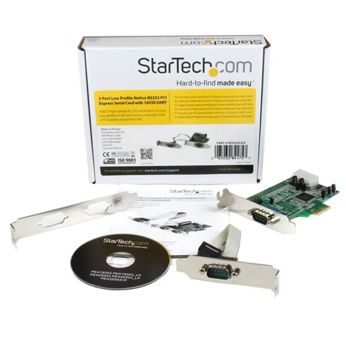 StarTech PCI Express Card Serial RS-232 2 Port Low Profile