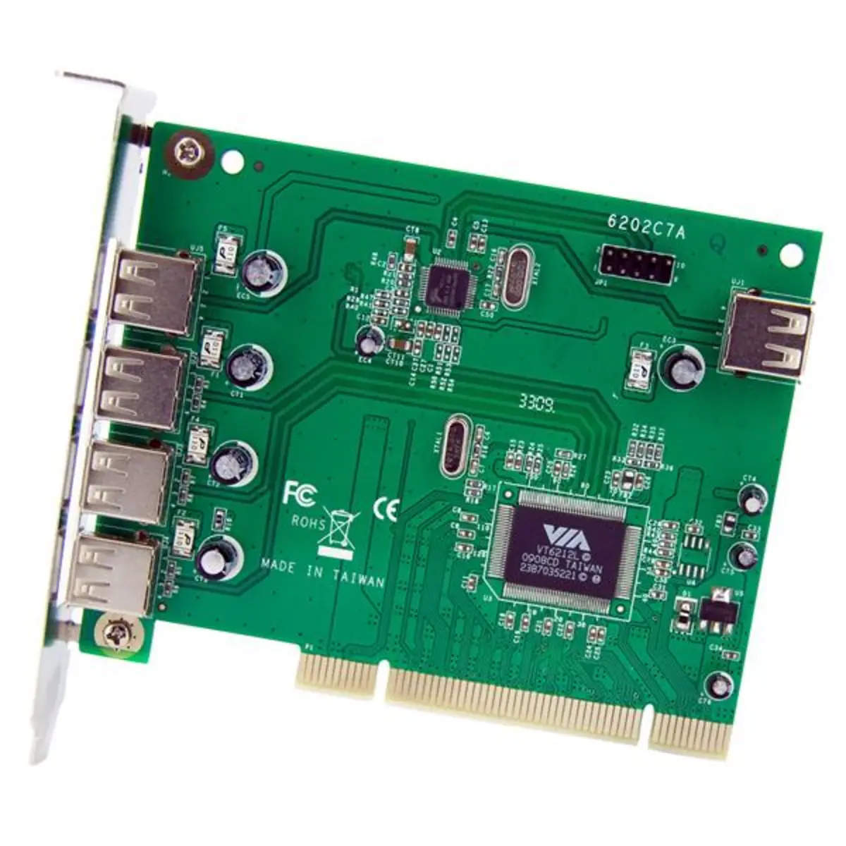 7-Port USB 2.0 PCI Schnittstellenkarte