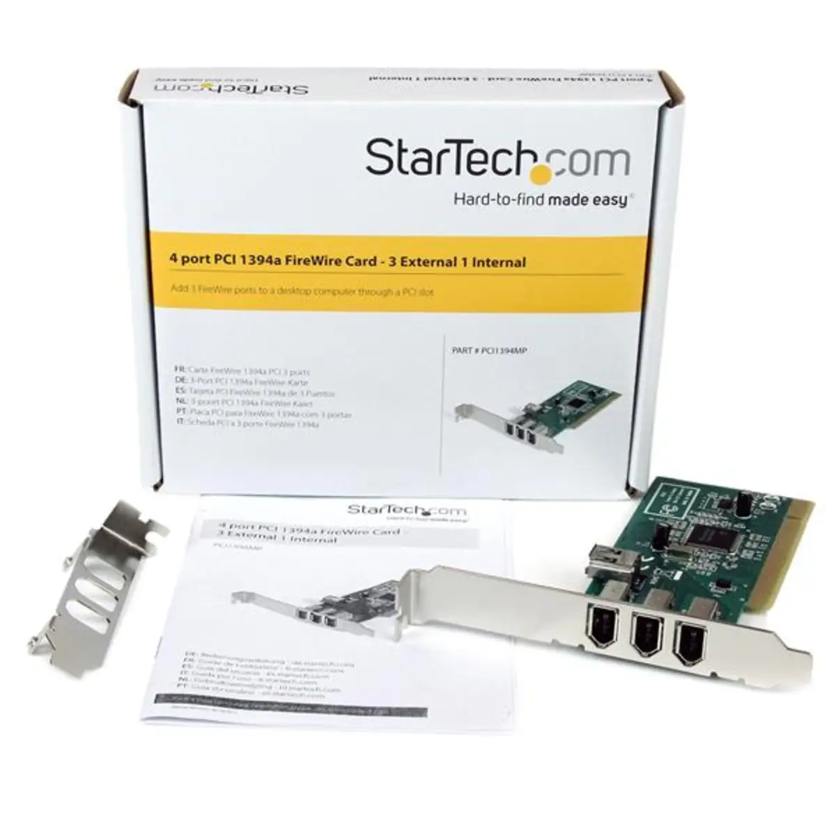 1394a FireWire PCI Schnittstellenkarte 4 Port 3xExtern/1x intern