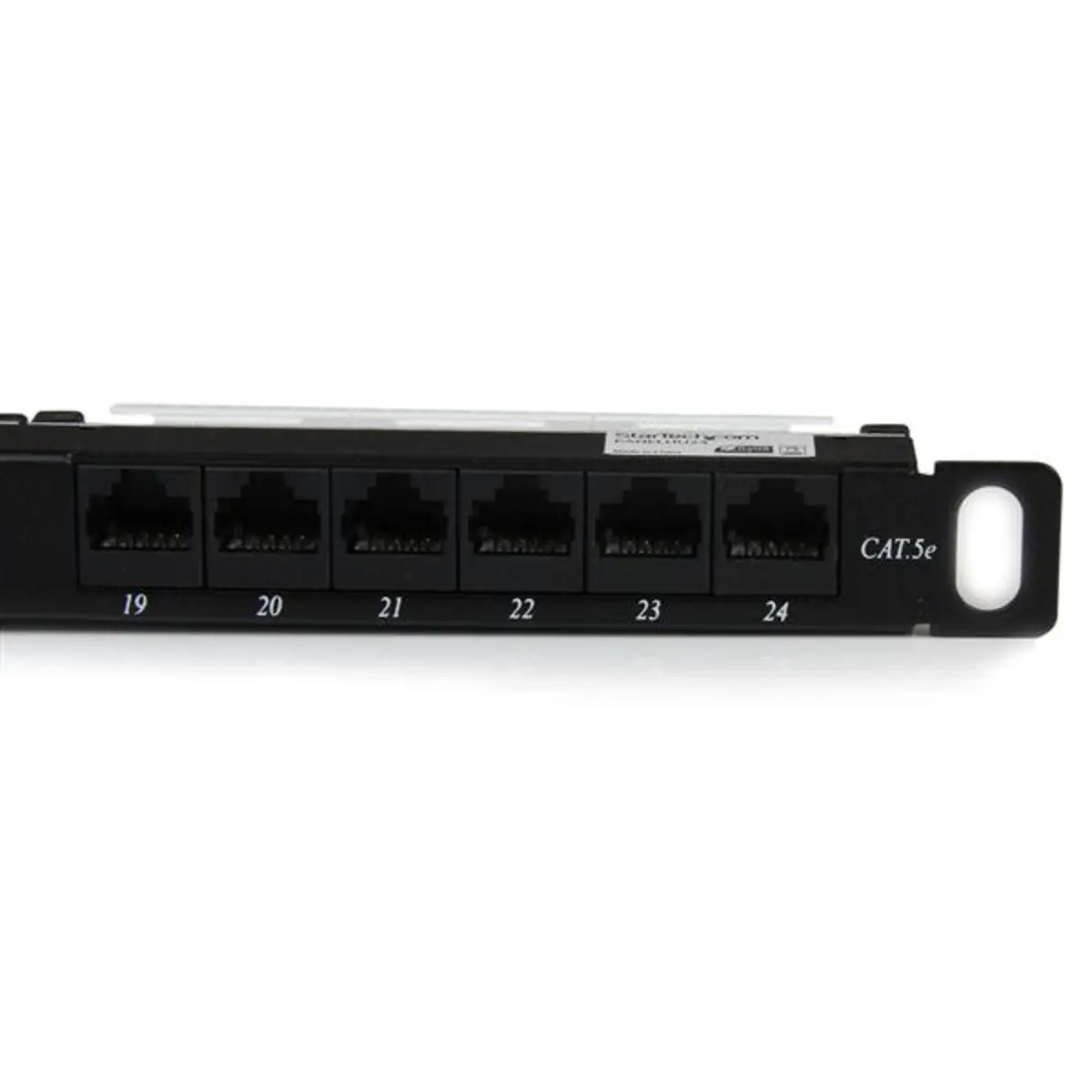 24 Port 0,5 HE Cat5e Patch Panel RJ45 Ethernet Rackmount Cat 5e 110 Patch Panel