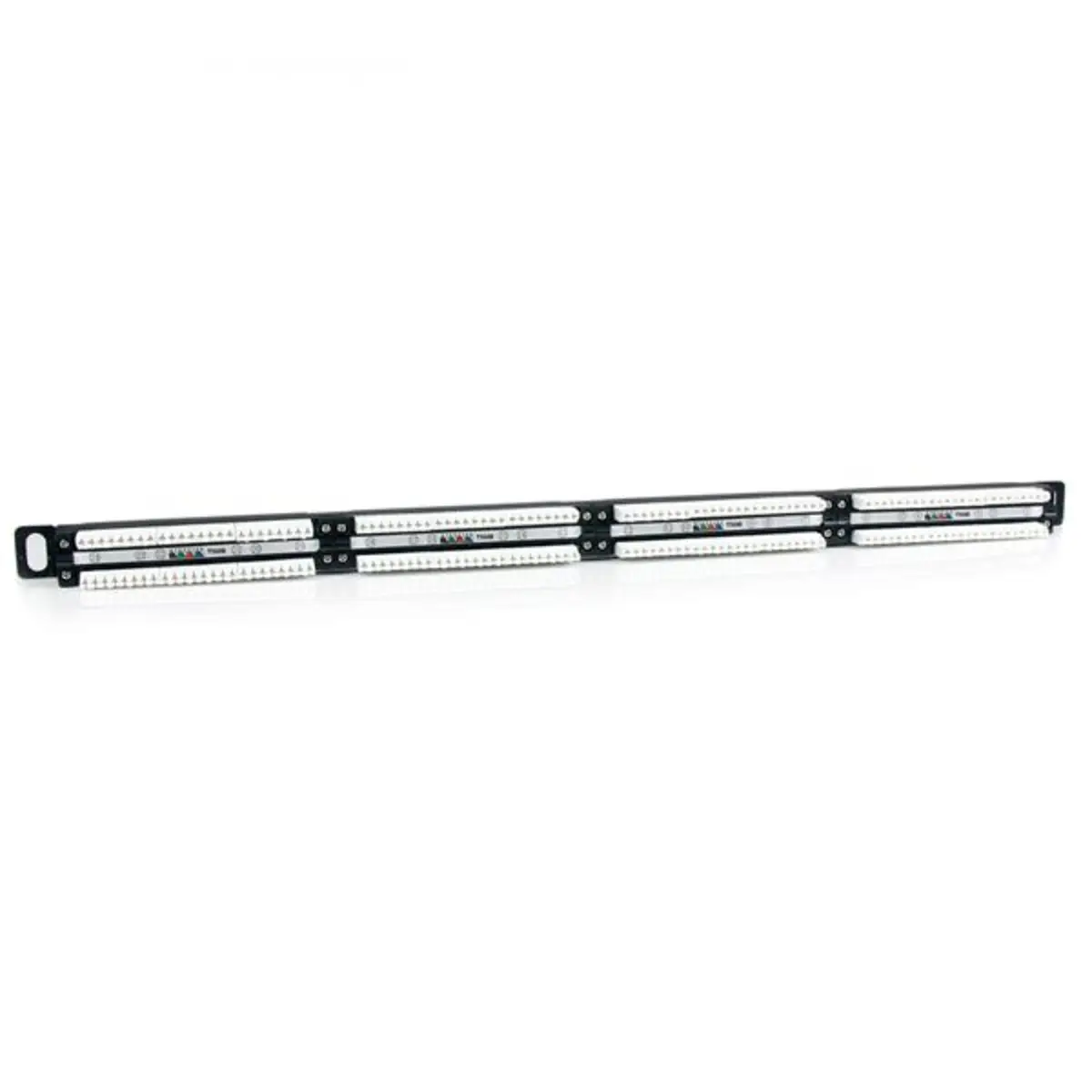 24 Port 0,5 HE Cat5e Patch Panel RJ45 Ethernet Rackmount Cat 5e 110 Patch Panel