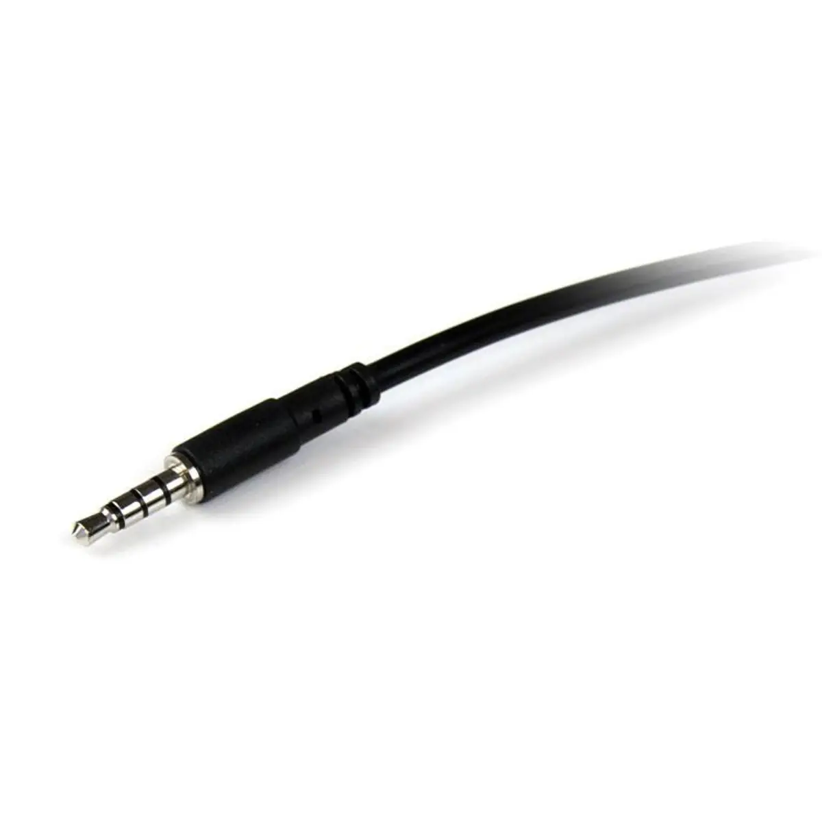 Audio-Verlängerungskabel 3,5mm/3,5mm Stecker/Buchse Schwarz 1m