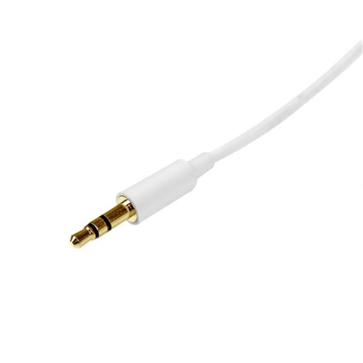 Stereo Audiokabel 3,5mm/3,5mm Stecker/Stecker Weiß 1m