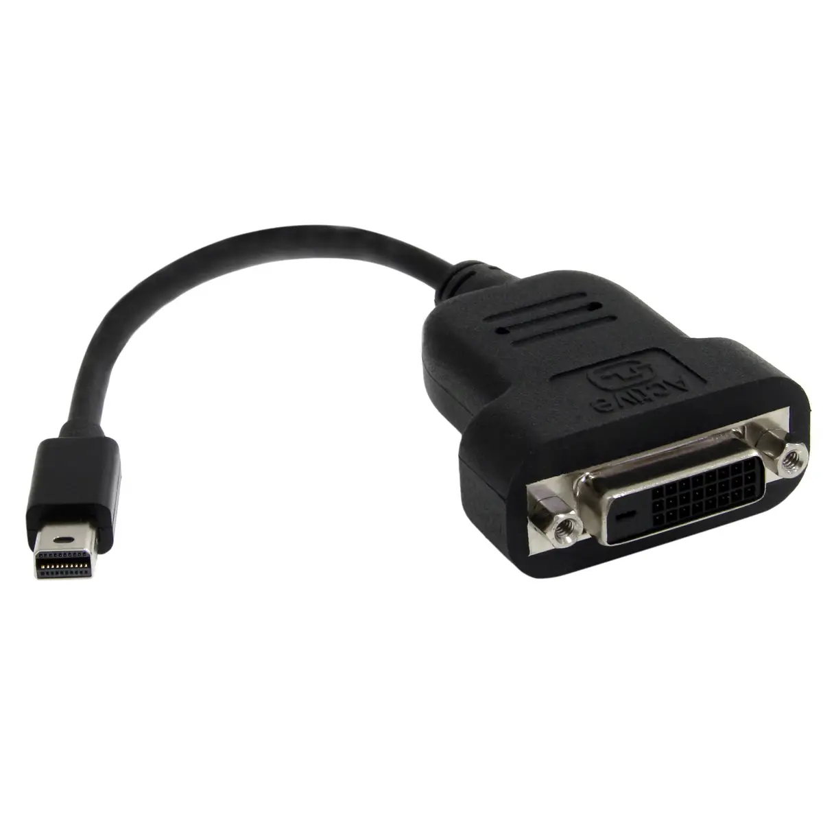 Mini-DisplayPort/DVI Adapter Stecker/Buchse Schwarz