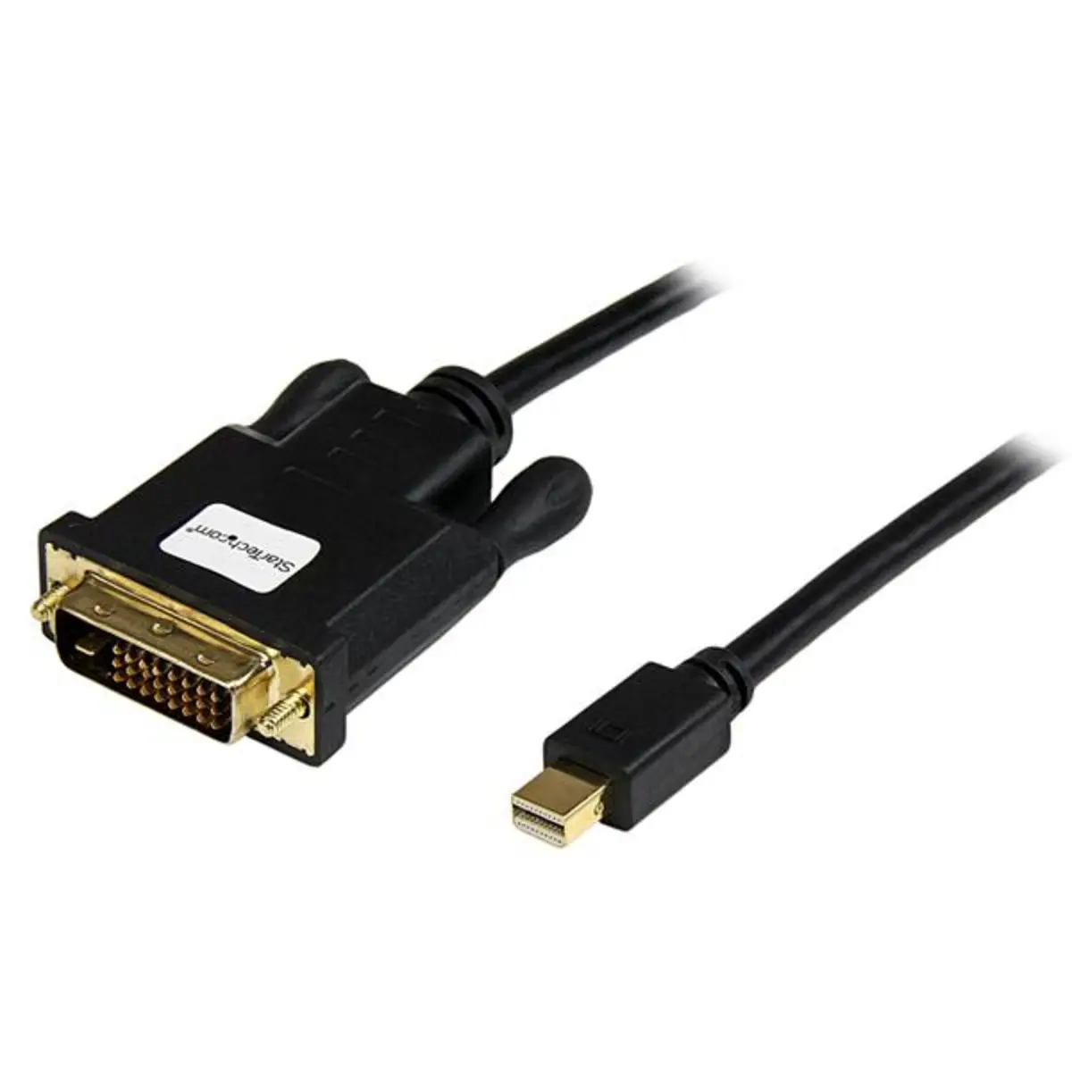 Mini-DisplayPort/DVI Anschlusskabel Stecker/Stecker Schwarz 0,9 m