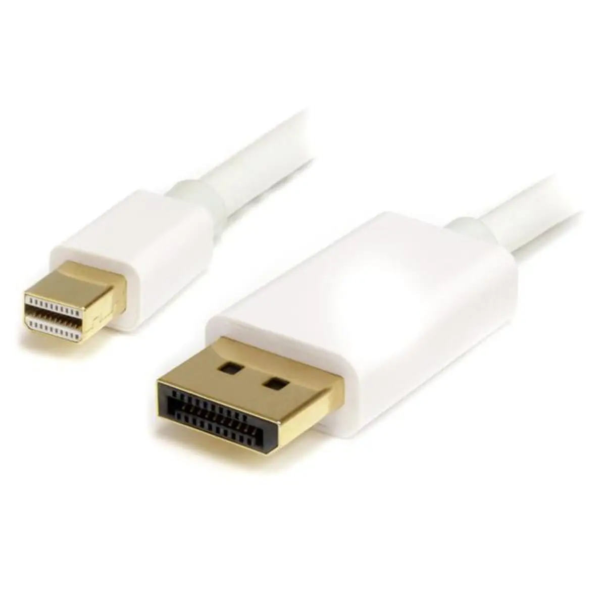 DisplayPort Mini zu DisplayPort Stecker/Stecker Weiß 1 m