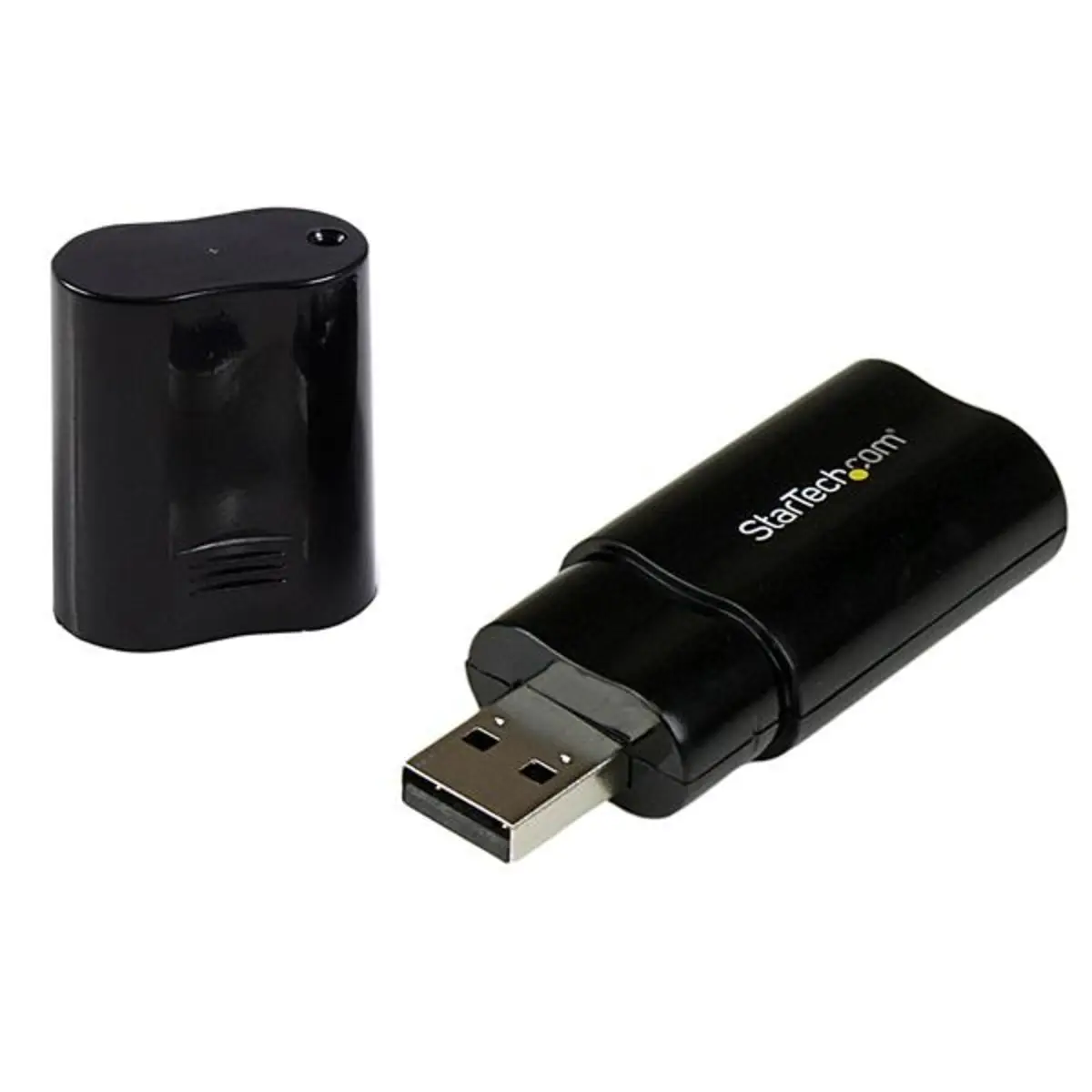 USB Audio Adapter Externe USB Soundkarte Schwarz