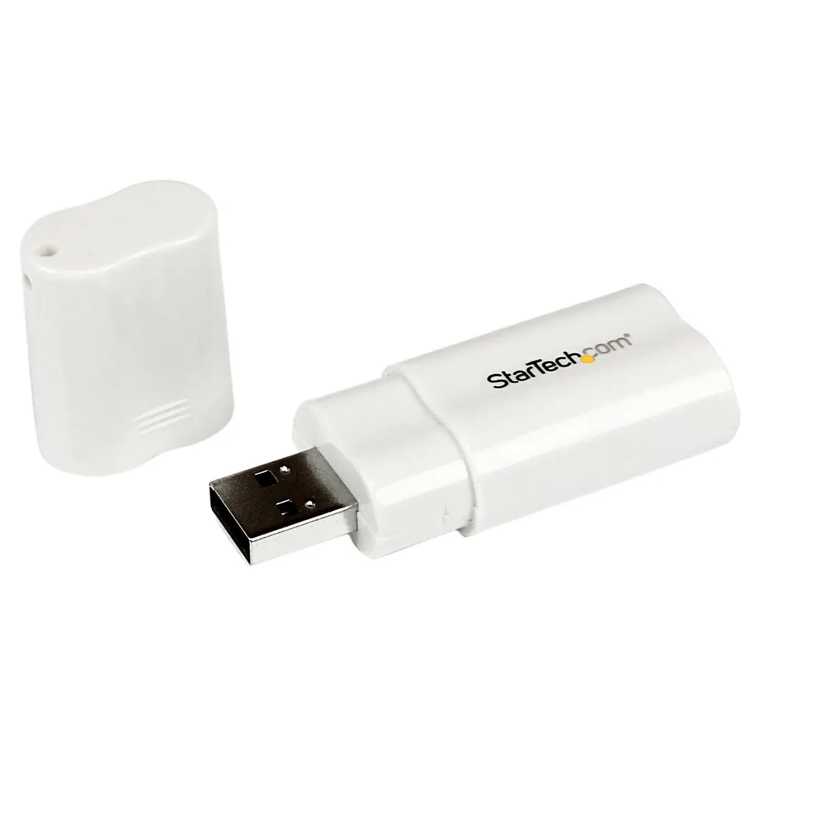 USB Audio Adapter Externe USB Soundkarte Weiß