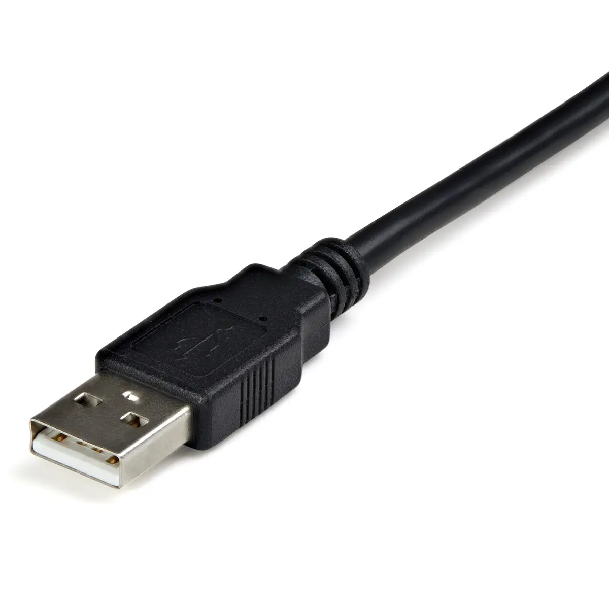 USB 2.0 auf Seriell Adapter Kabel DB9-M/USB-A-FM Stecker/Buchse Schwarz 1,8m