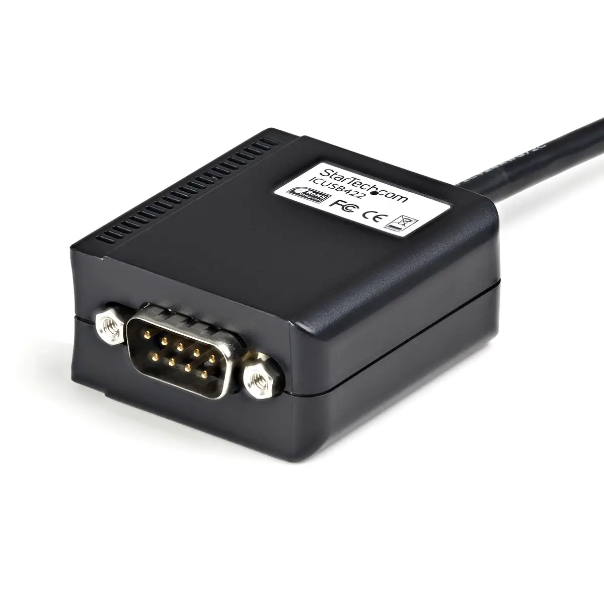 USB 2.0 auf Seriell Adapter Kabel DB9-M/USB-A-FM Stecker/Buchse Schwarz 1,8m