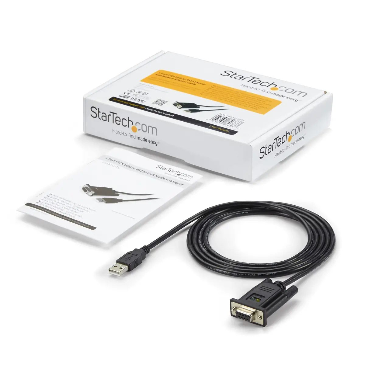 USB zu Serial DCE Adapter Schwarz 1 m
