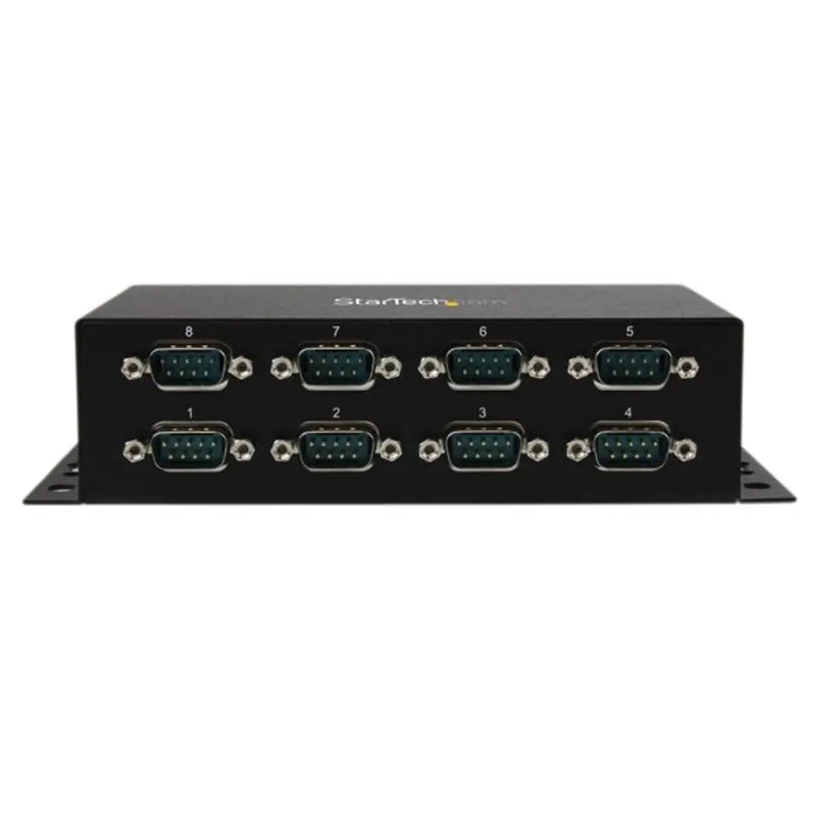 8 Port USB auf Seriell Adapter Hub DIN-Schienen/Wandmontagefähig USB/8xDB-9 Schwarz
