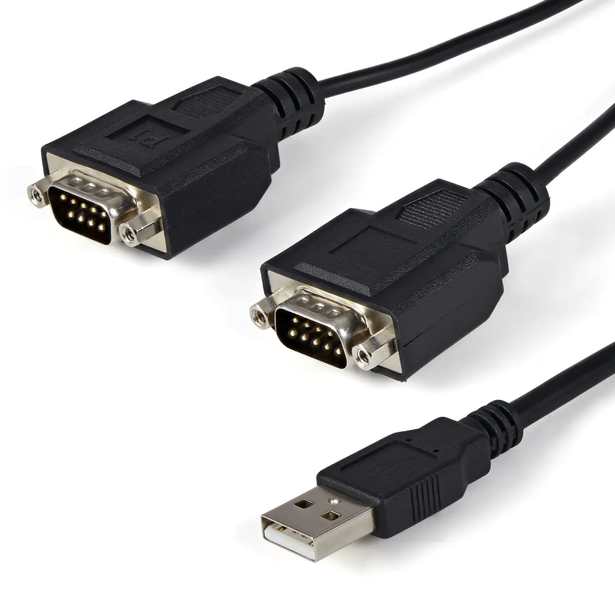 StarTech USB to Serial cable 2 Port black 1,8m