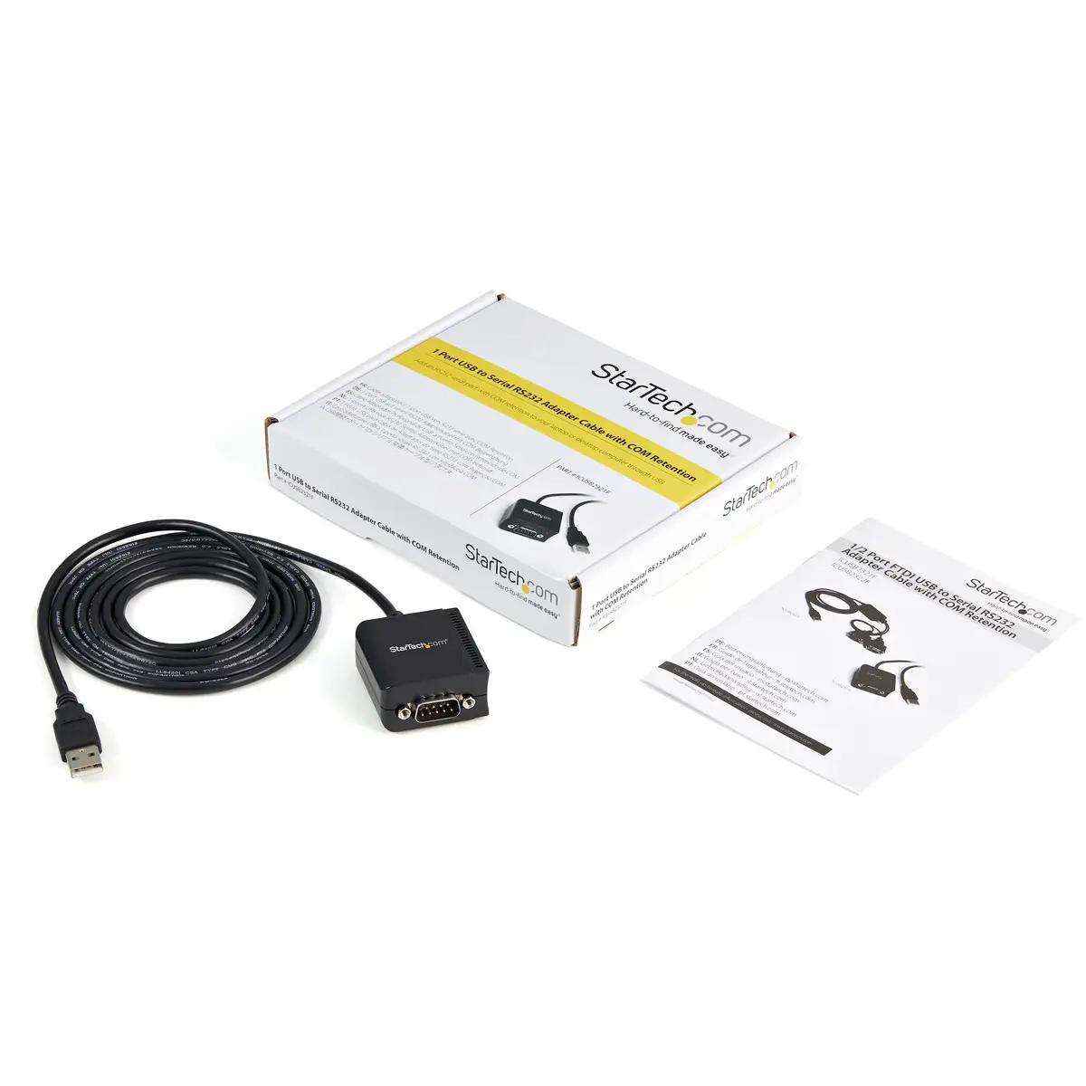 FTDI USB 2.0 zu Serial Adapter 1 Port Schwarz 1,8 m