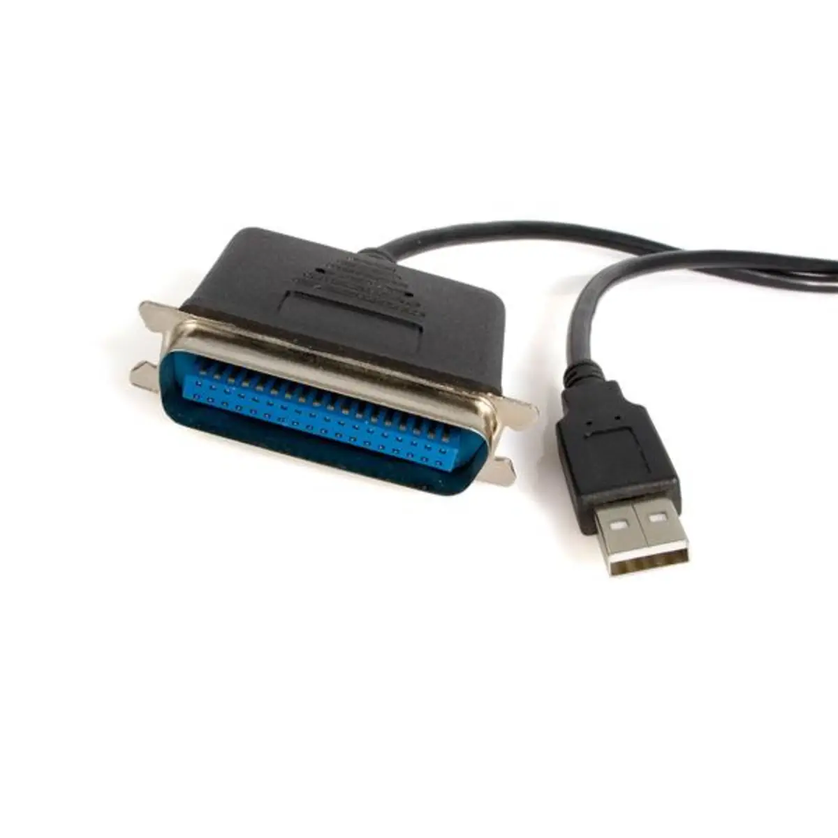 StarTech printercable USB to Paralll black 1,9m