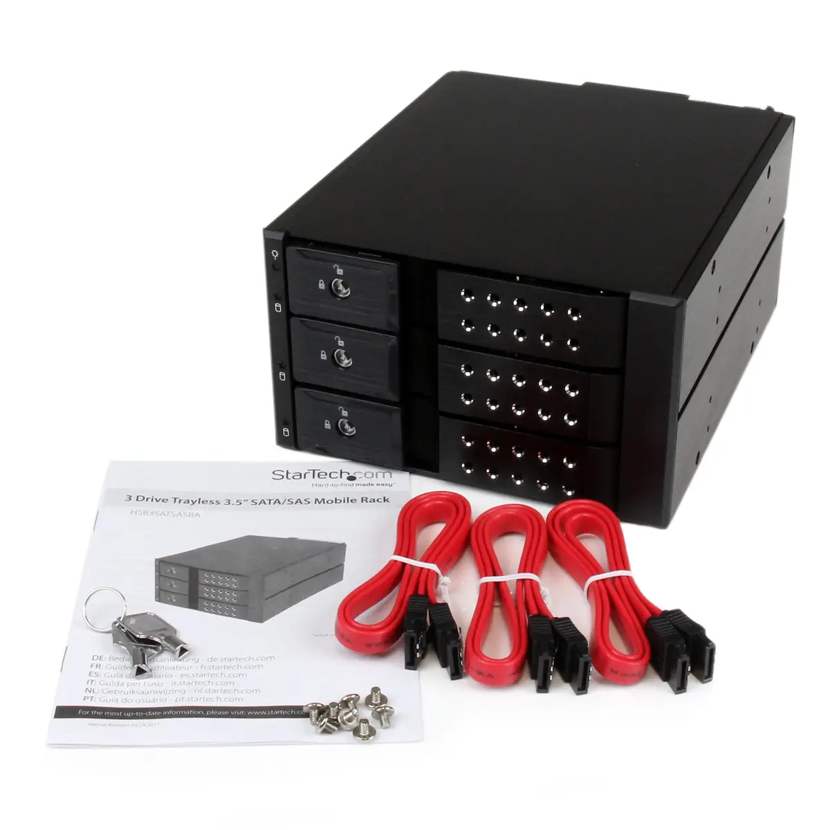 3 Schacht 3,5" SATA/SAS Backplane für 3 5,25" Trägerlos