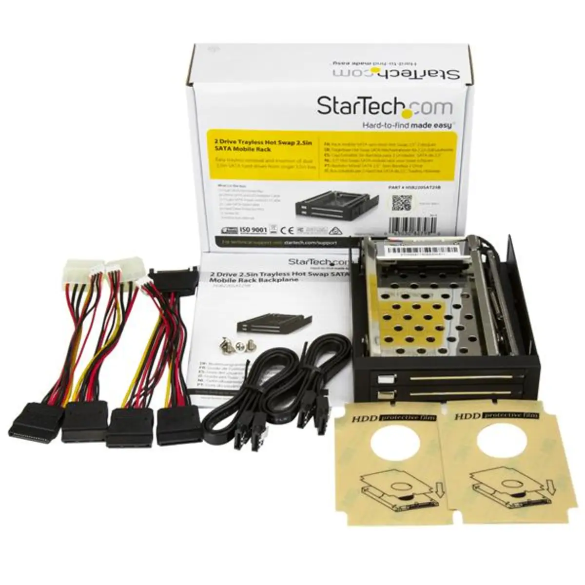 StarTech SATA hard drive hot-swap bay 2x 2,5" to 3,5"
