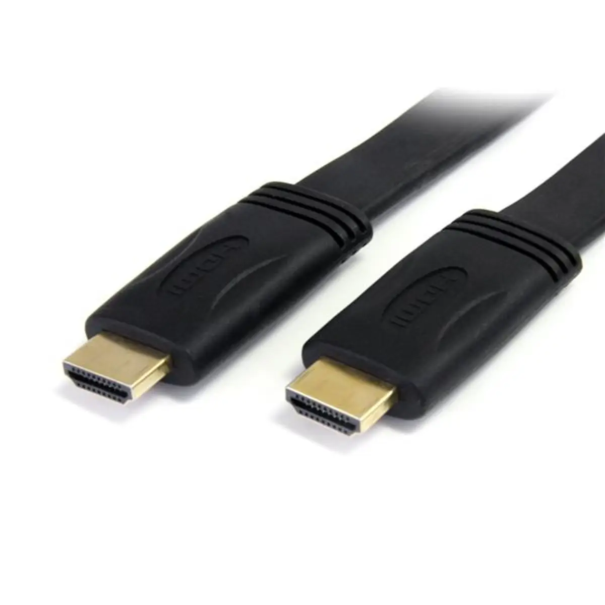 flaches High Speed HDMI Kabel mit Ethernet Stecker/Stecker schwarz 5m