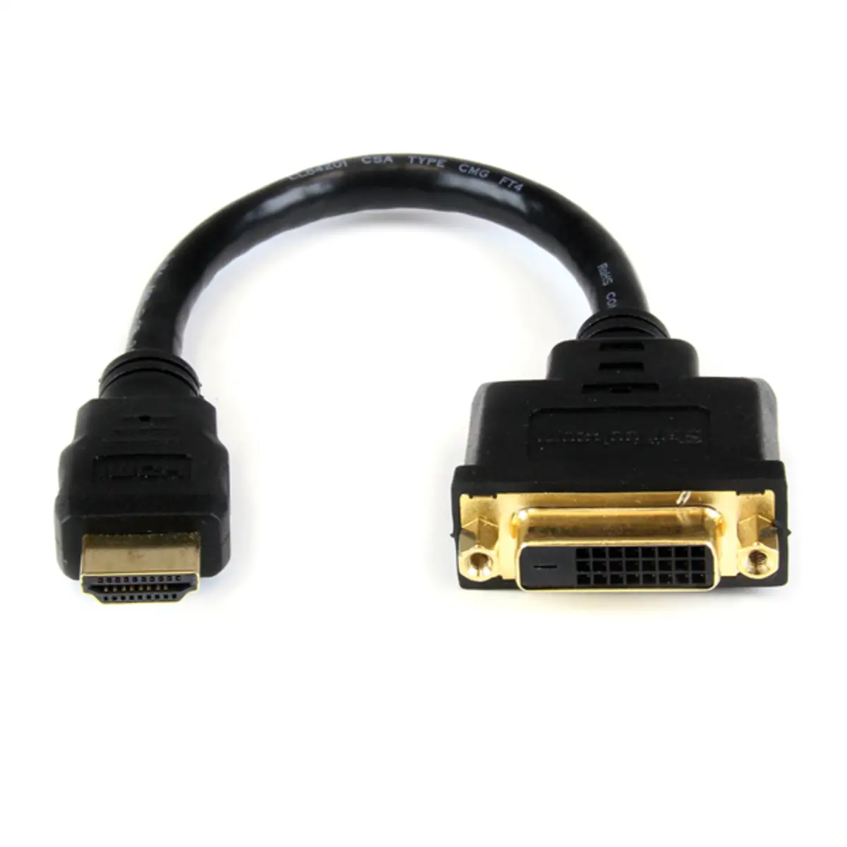 StarTech HDMI/DVI-D adaptor plug/socket black 0,2 m