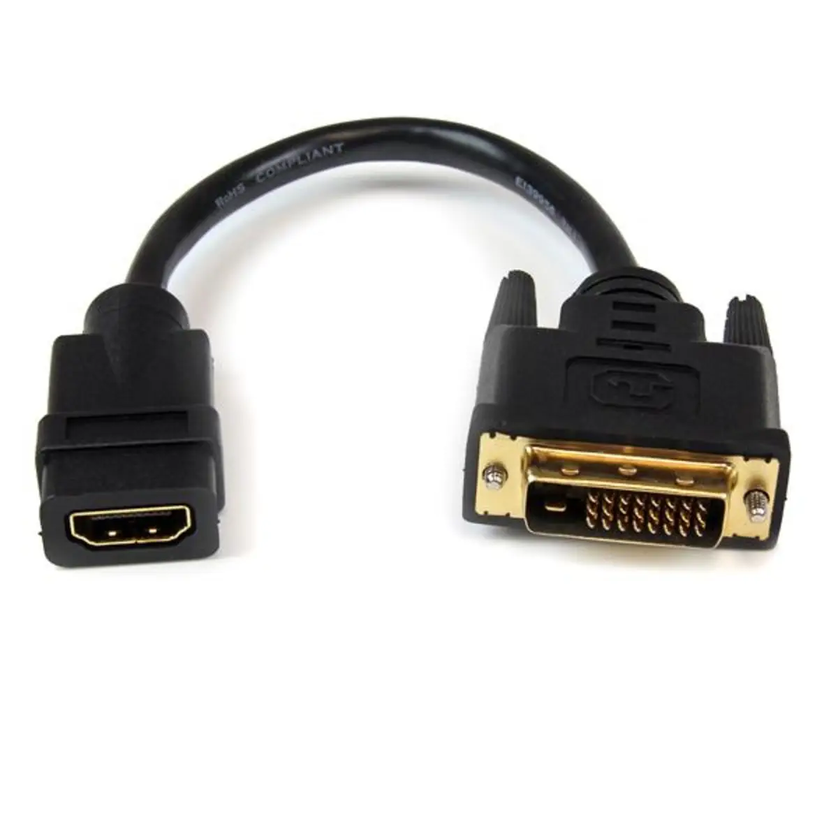 StarTech adaptorcable HDMI to DVVI-D Bu/St 0,2m