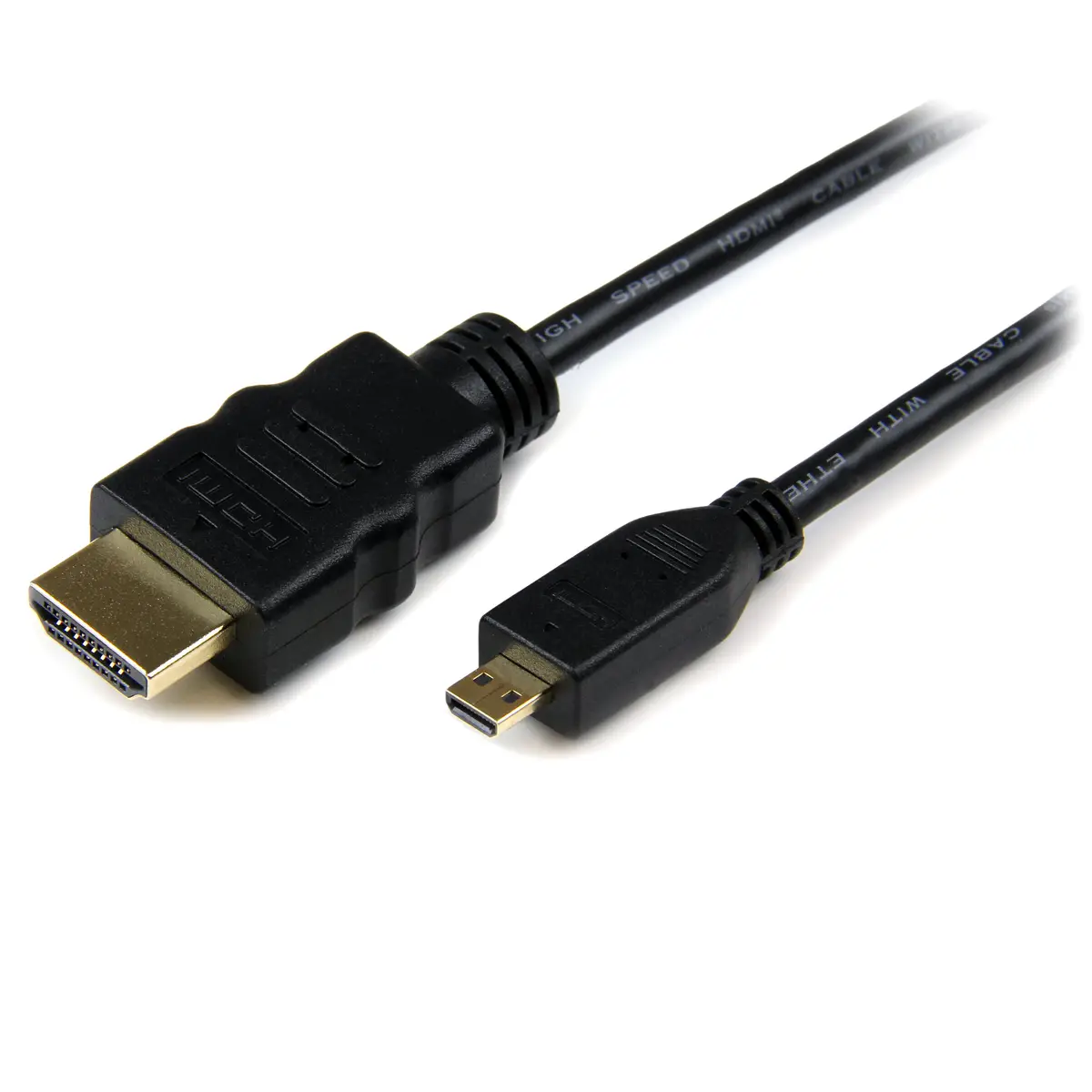 HDMI Kabel mit Ethernet HDMI/Micro-HDMI Stecker/Stecker Schwarz 1m
