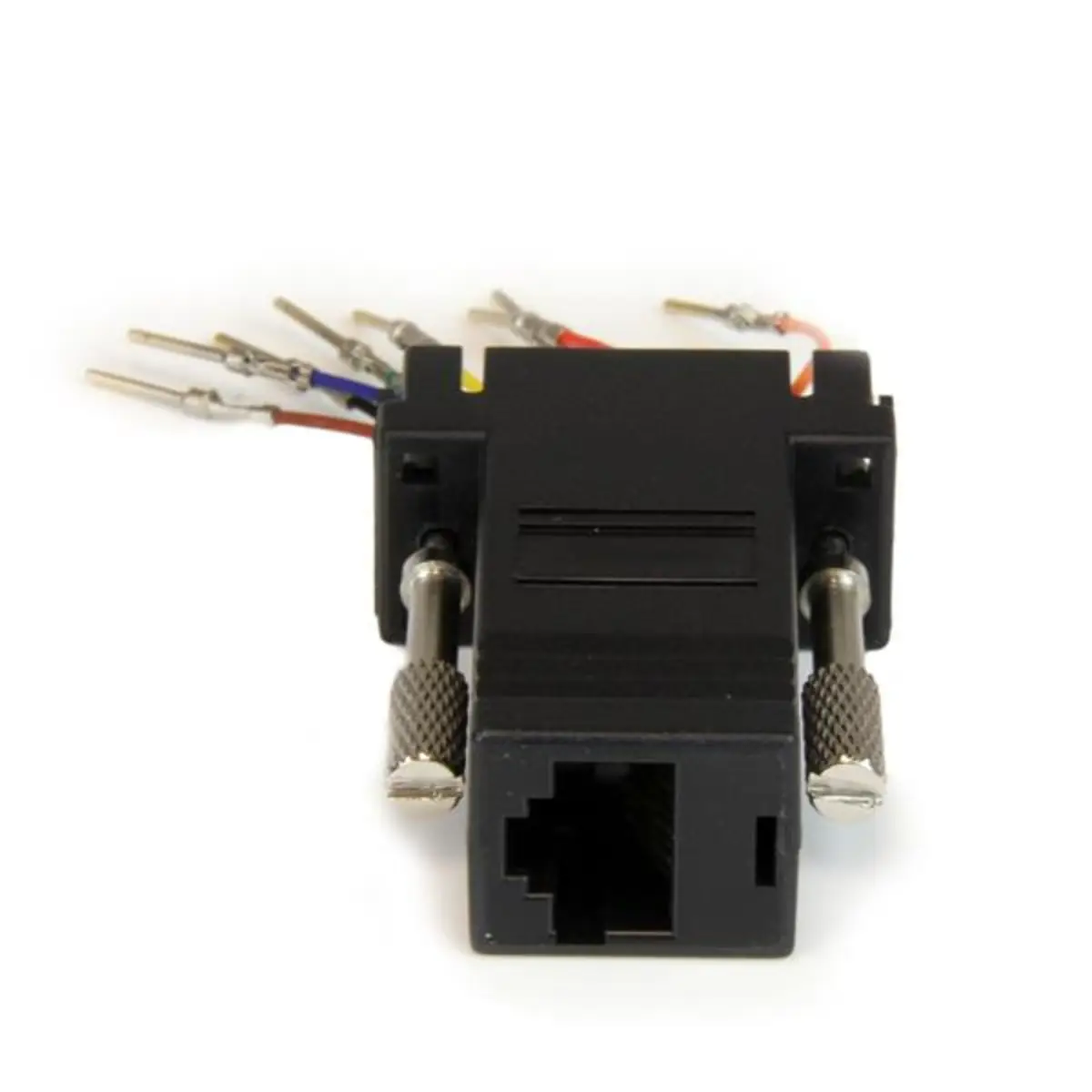 DB9 auf RJ45 Modular-Adapter Stecker/Buchse Schwarz